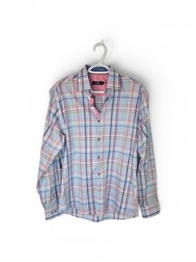 Stone Rose Pastel Plaid Button-Down Shirt - Pink, Blue, Mint